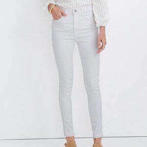 Madewell Tall 10” High Rise Skinny Jeans AJ295 White 30T 30